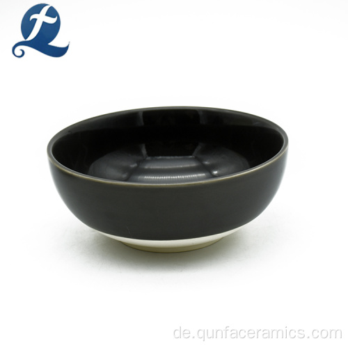 Sicherheit Handgemachte runde Form Keramik Suppe Schüssel
